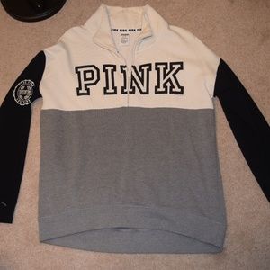 PINK VS 1/4 Zip Womens Size M